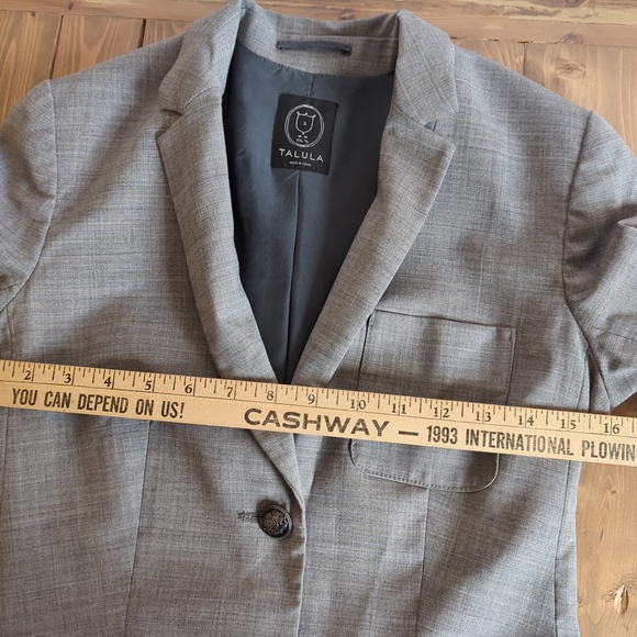 Talula Exeter Gray Wool Blend Blazer - Picture 10 of 16